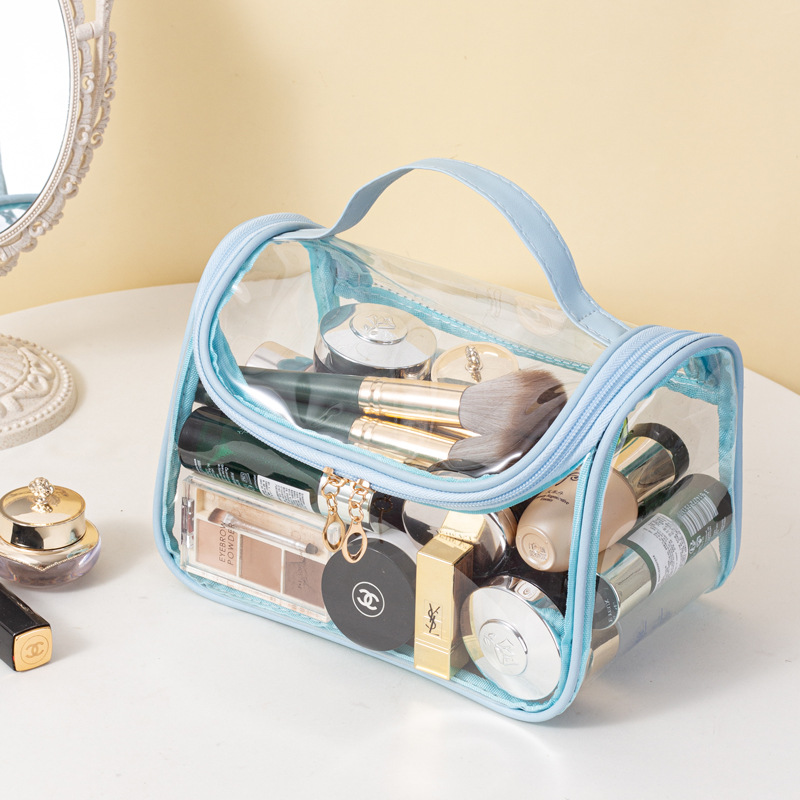 2024 nuevo bolso de almacenamiento de cosméticos bolso de hilo de red de amor de alto valor bolso de lavado portátil de gran capacidad para salir