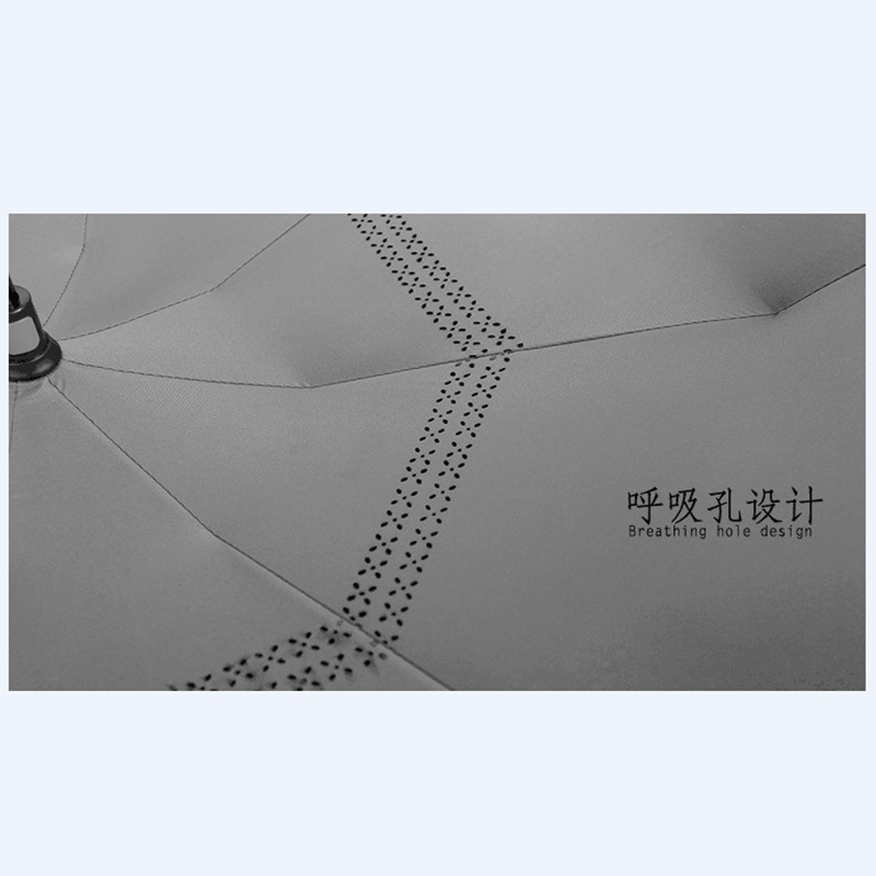 逆傘二重傘立っているC型ハンズフリー車逆傘ストレート傘広告傘印ロゴメーカー現物