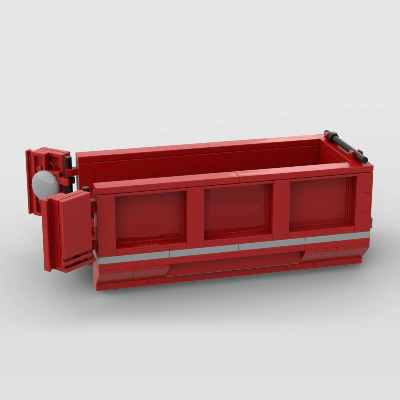 Конструктор Lego, красный грузовик, творческий набор, игрушечная машина, транспорт, мусоровоз, инженерное транспортное средство