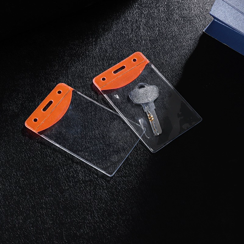 Перфорированная прозрачная сумка-бирка оптом Студенческая школьная карта для хранения водонепроницаемый набор карт хозяйственный магазин упаковка ключей плоский карман