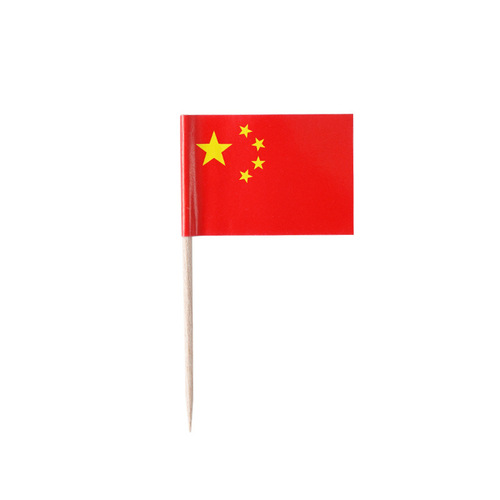 Disposable toothpicks Thai small flag cocktail decoration flower skewers World Cup fried food skewers fruit burger bamboo skewers