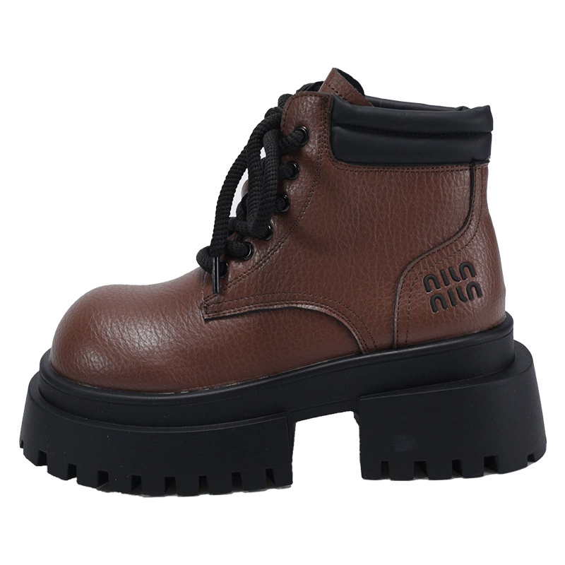 Ботинки Martin с толстой подошвы женский 2024 мода новый осенний рост