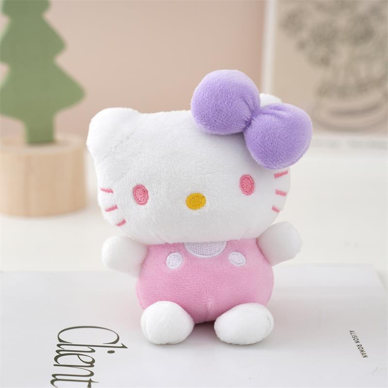 HelloKitty毛绒挂件呆萌毛绒公仔背包装饰毛绒玩具KT猫小号公仔|undefined