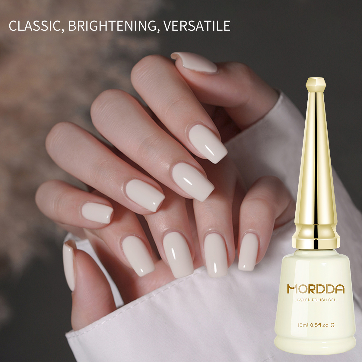 Esmalte Gel UV Blanco Lechoso para Uñas Secado