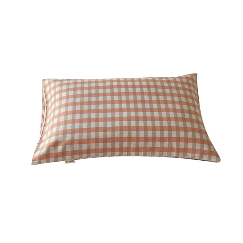 Un par de fundas de almohada de tela gruesa vieja de algodón puro 48*74cm Funda de almohada para adultos de algodón para el hogar Funda interior de núcleo de almohada individual