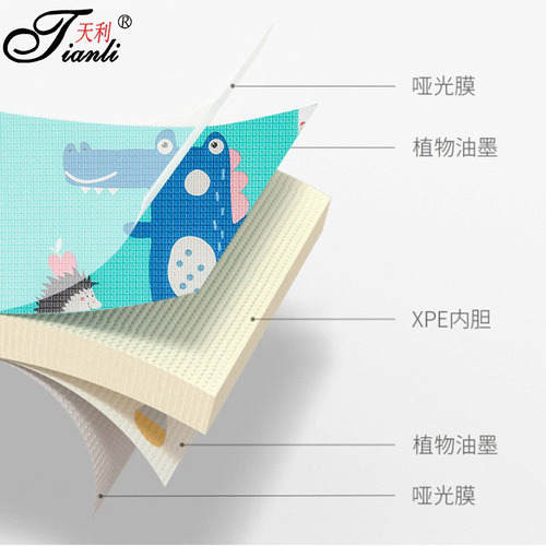 One-stop service xpe crawling mat thickening household baby crawling mat bedroom living room children foam anti-slip mat 