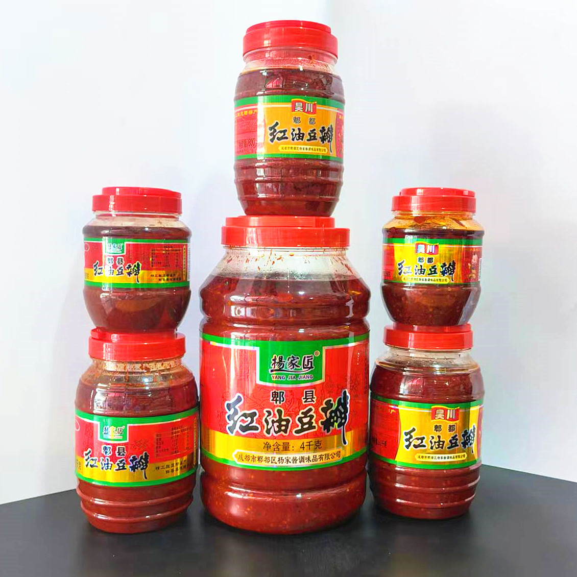 杨家酱正宗红油豆瓣酱四川特产回锅肉炒菜调料家用昊川红油豆瓣酱