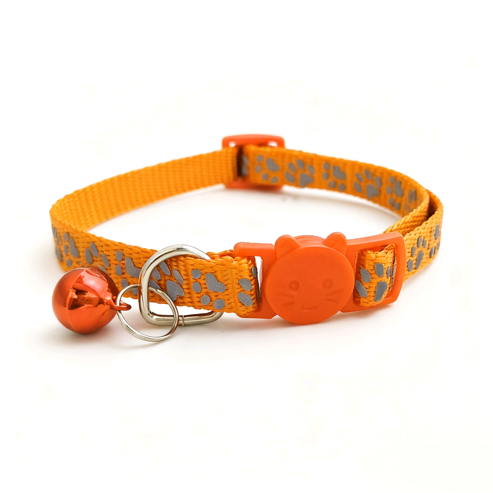 반사 발자국 오렌지색