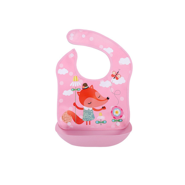 Children's cartoon waterproof eating bib for baby for new born for…