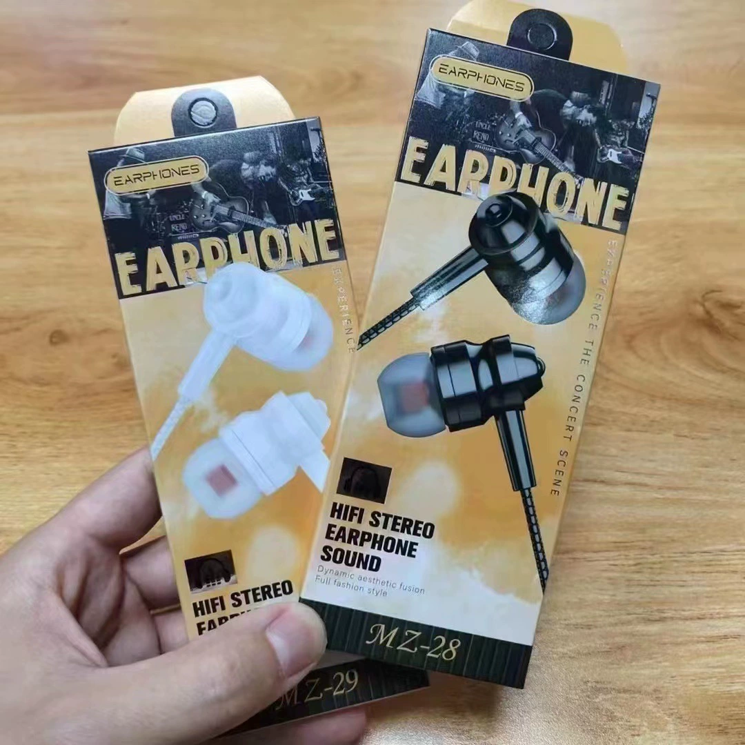 Гарнитура-вкладыши с проводным управлением и микрофоном, встроенная стерео игра для Android, мобильный телефон, трансграничная Внешняя торговля, горячая Распродажа