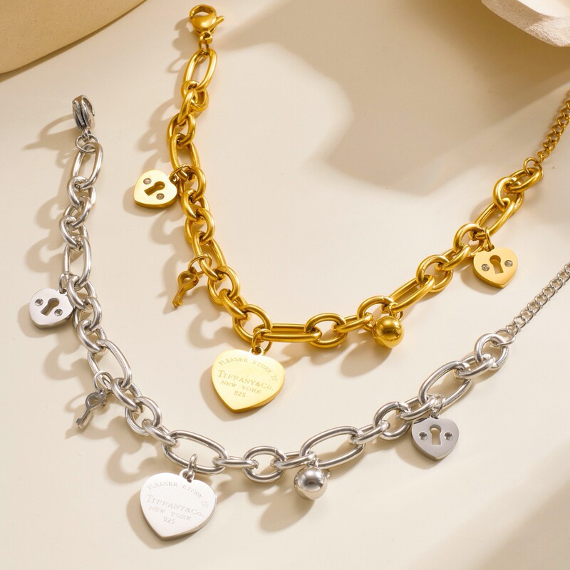 Customizable Engraved Stainless Steel Jewelry, Personalized Electroplated Hollow Letter Bracelet Pendant, European and American Cross-Border Bracelet Customizable Engraved Stainless Steel Jewelry, Personalized Electroplated Hollow Letter Bracelet Pendant, European and American Cross-Border Bracelet