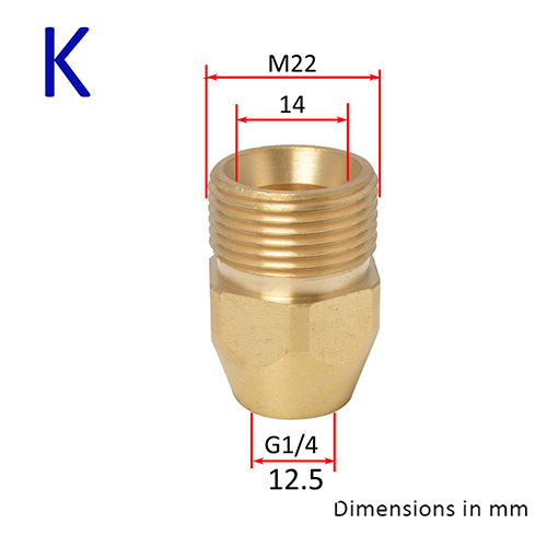 Lavadora de espuma de alta presión regadera conector de espuma PISTOLA DE PULVERIZACIÓN de coches lavadora de alta presión pistola de agua boquilla conector de rosca interna