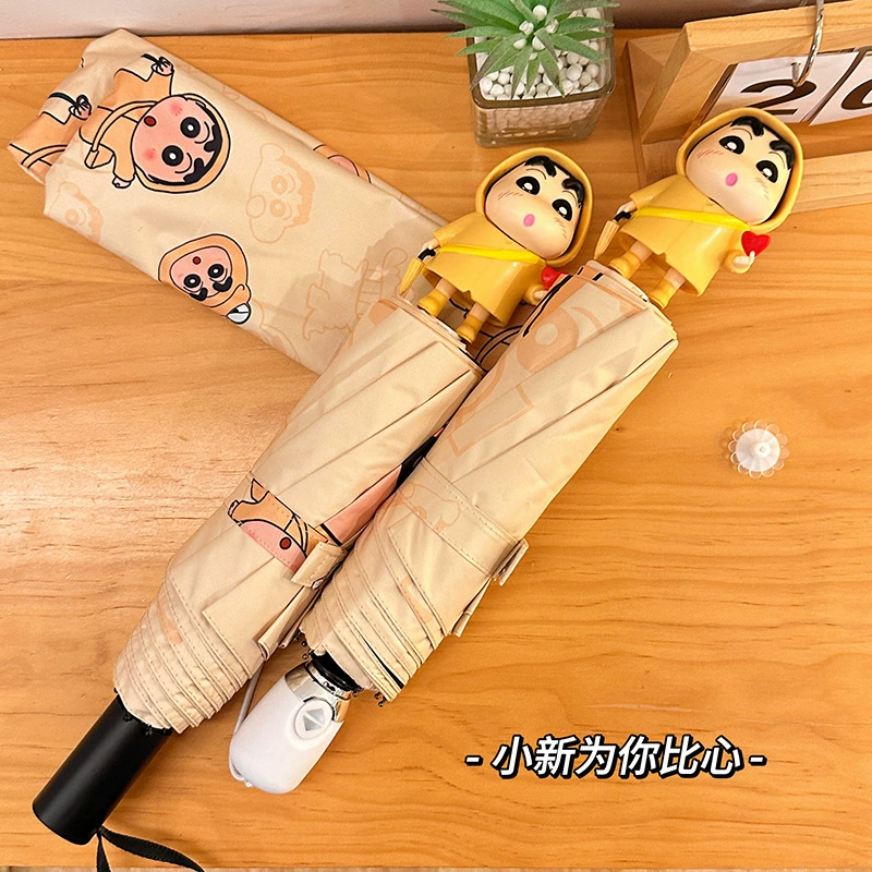Three dimensional umbrella, automatic crayons for princess solar-powered, sun protection, UV protection, fully automatic
