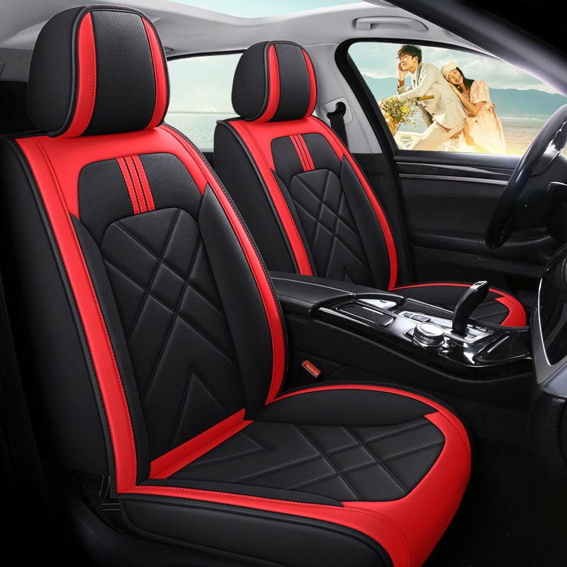 Foreign Trade Cross-border International Station Seat Cushion Pineapple Color Full Leather Universal Five-seat Car Seat