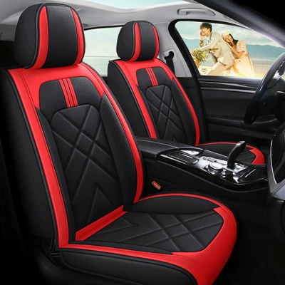 Color Full Leather Universal – Universal seat cover - red-standard-version