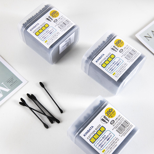 Cotton swabs for ears, cotton swabs for cleaning makeup, removing makeup, cleaning wounds, double-headed boxed cotton swabs