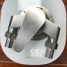 不锈钢明装混水阀淋浴龙头冷热太阳能热水器水龙头上下进水