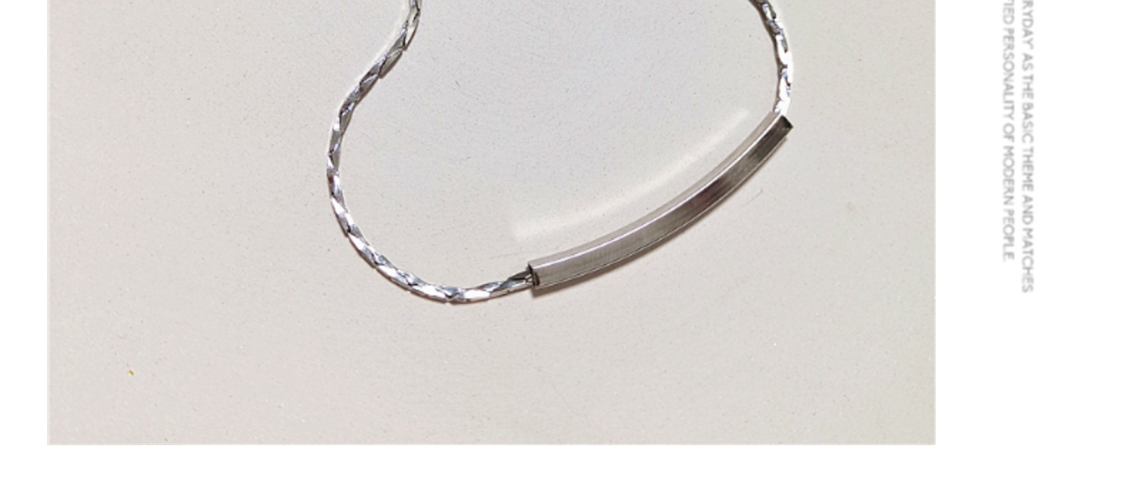 Solid Color Pattern Couple Gender 1 Piece Fashion Solid Color Alloy Plating Couple Bracelets