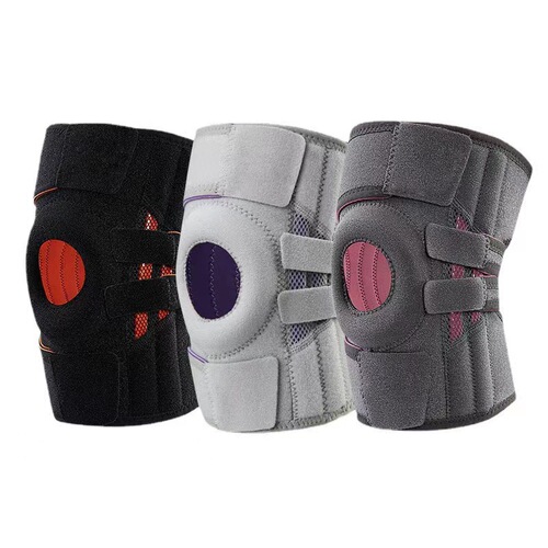 Open-Compression Knee Support Patellar Strap Jump Rope Basketball Squat Spring Support Knee Strap Running Sport Knee Support