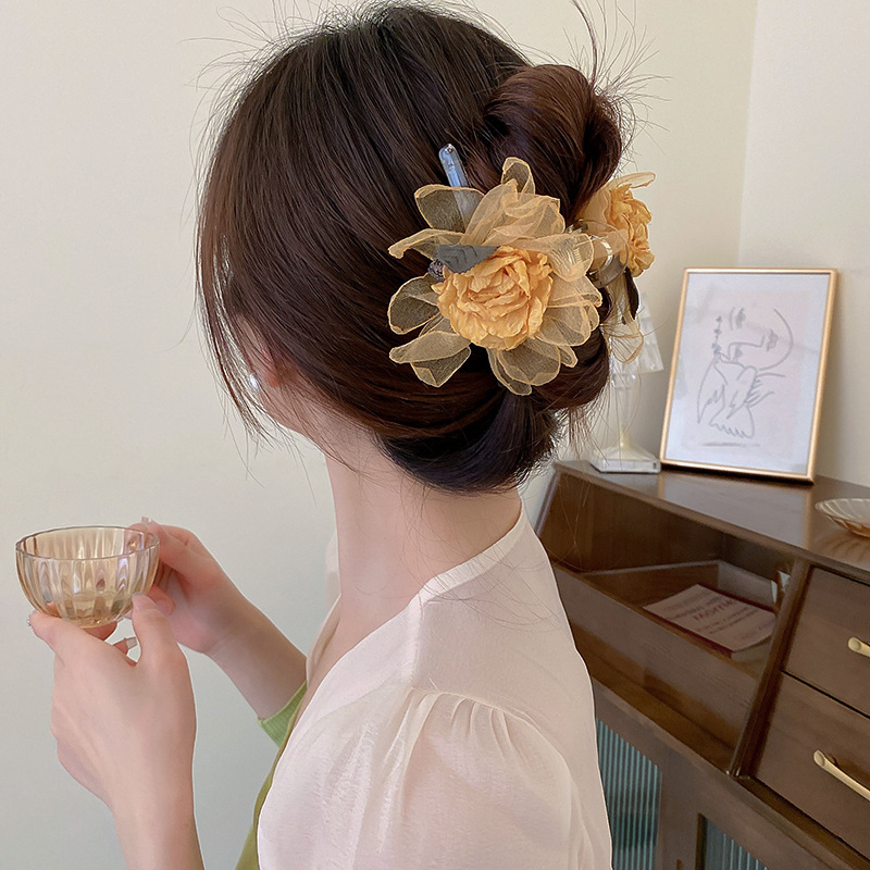 Sweet Style Sweet Geometric Cloth Hair Tie Hair Claws
