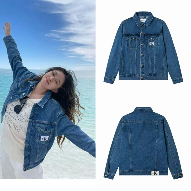 25Ss High-Quality C Series Korean Style Popular Ins-Recommended Unisex Couple's Long Denim Jacket 25Ss High-Quality C Series Korean Style Popular Ins-Recommended Unisex Couple's Long Denim Jacket