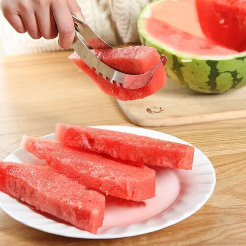 Stainless steel watermelon slicer fruit slicer multifunctional watermelon cutter cantaloupe cutter watermelon cutter