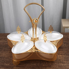2021 New European-style fruit plate, creative dry fruit box, living room fruit bowl decoration, modern nut candy covered plate