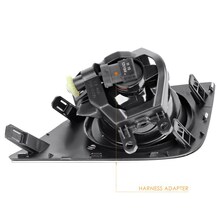 1对 黑色 ABS 汽车 前雾灯总成 带盖罩 线束 开关 适用于 丰田 卡