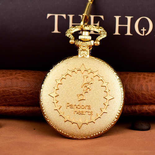 Cross-border golden queen wand thick chain quartz pocket watch manufacturer wholesale quartz watch quartz pocket watch