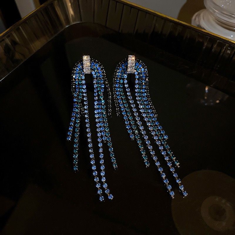 Streetwear Geometric Artificial Crystal Women's Drop Earrings display picture 4
