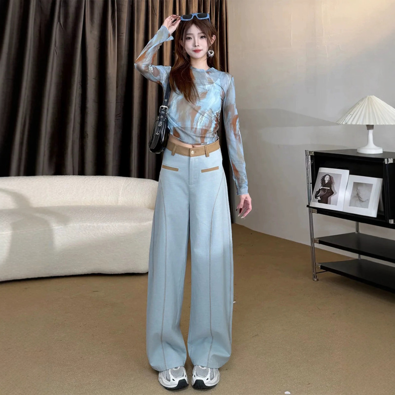 European-Style Casual Sports Suit for Women, Spring/Summer 2026 New Fashion Trendy Tie-Dye Mesh Top Two-Piece Set European-Style Casual Sports Suit for Women, Spring/Summer 2026 New Fashion Trendy Tie-Dye Mesh Top Two-Piece Set