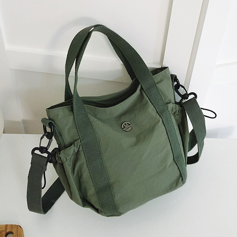 Damen Tragetasche Aus Canvas, Handtasche Mit Schultergurt_voghion.com