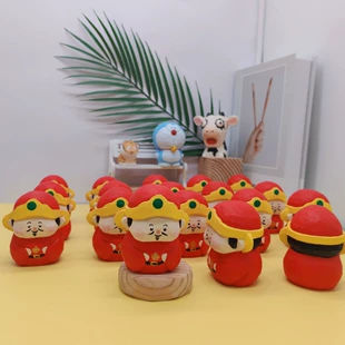 Деревянная фигурка бога богатства ручная резьба