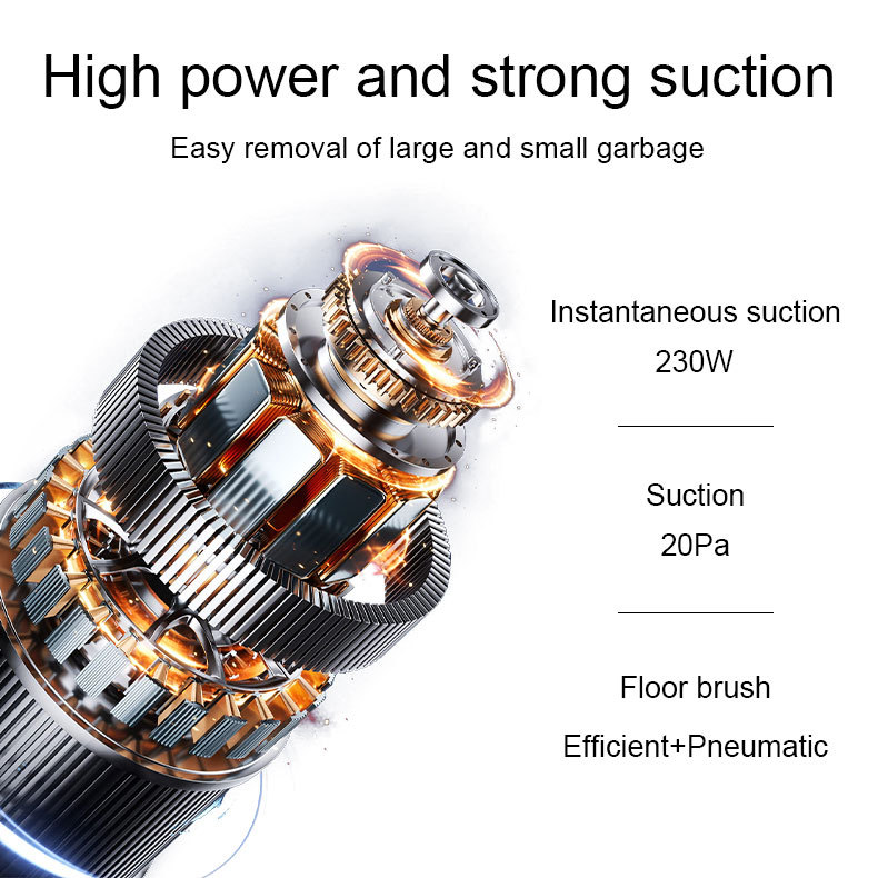 High Power Cordless Vacuum Cleaner With Digital Display 5 Speed_voghion.com