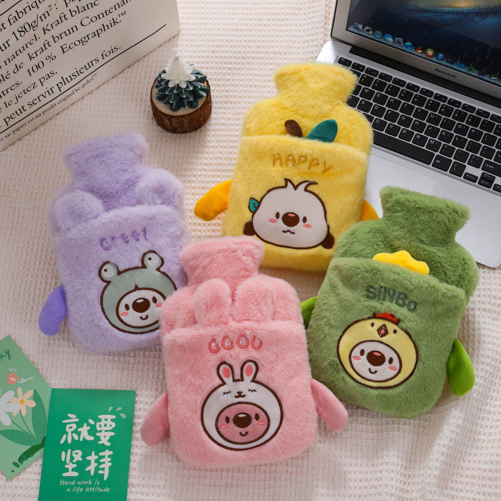 宝宝冬季小号暖手宝可爱学生毛绒注水热水袋防爆防寒暖身暖手宝