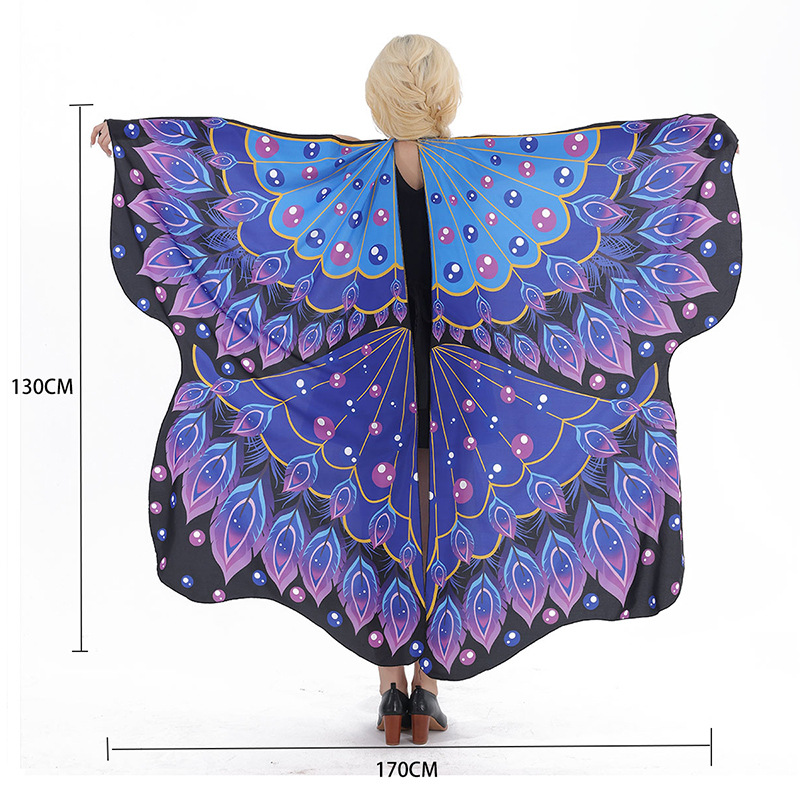 Capa giratoria con alas para danza del vientre, accesorio de cosplay, decoración estilo INS, elección de influencers para sesiones de fotos