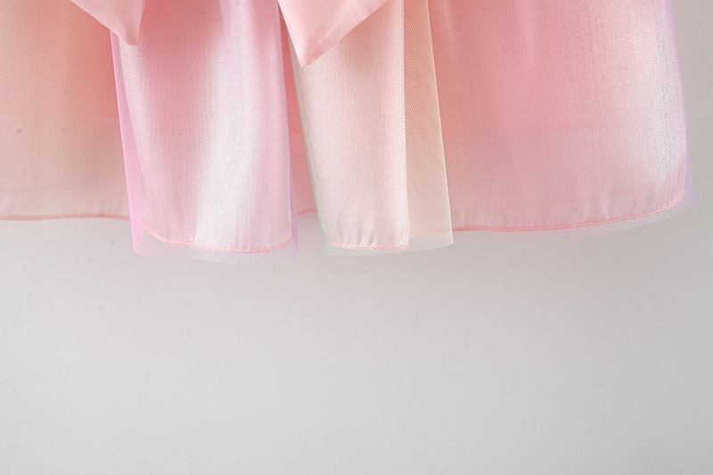 Lindo Color Sólido Nudo De Lazo Algodón Vestidos Para Niñas display picture 9
