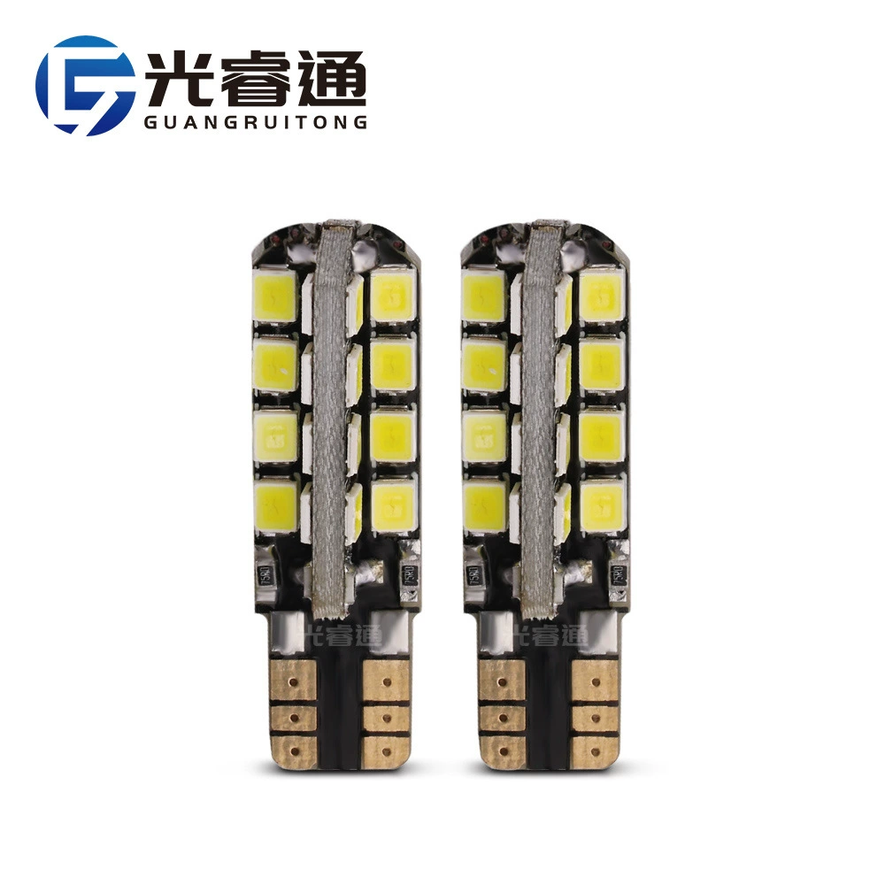 光睿通 Cross-border spot T10-2835-32SMD wide light highlights LED decoding high-power canBus