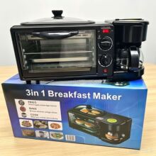 Breakfastmachine三合一早餐机烘焙定时多功能自动多士炉三明治机