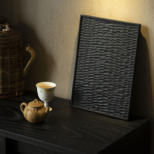 Ash Charcoal Burning Pot Tea Tray Long Square Dry Brewing Tea Table Small Tea Tray for Home Use