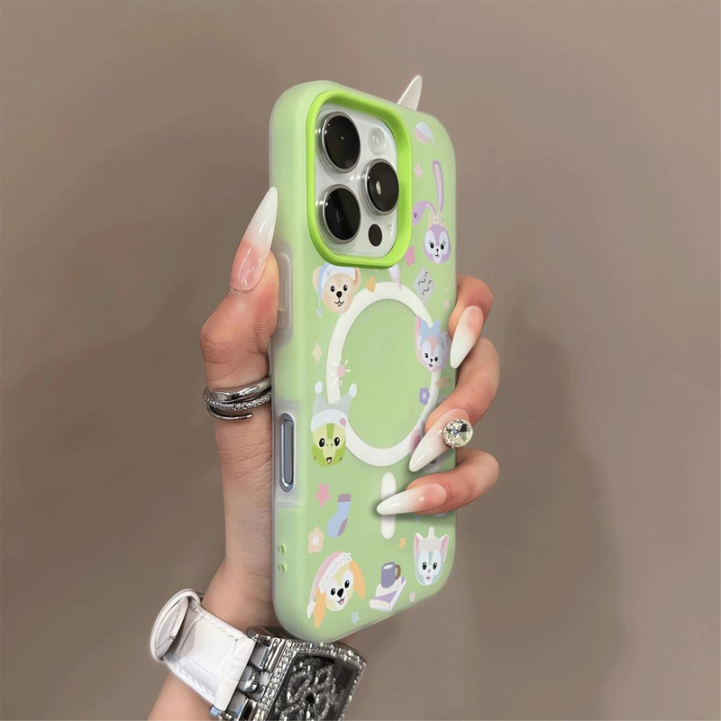 磁気ゼリースリーインワン携帯電話ケース Apple 携帯電話保護ケースに適した高度な女の子の卸売携帯電話保護ケース|undefined