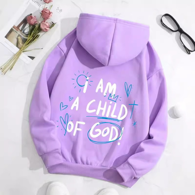 2025 Cross-Border Amazon Autumn and Winter Loose Fleece Women's Sweatshirt with Cartoon Print and Kangaroo Pocket Printed Hoodie