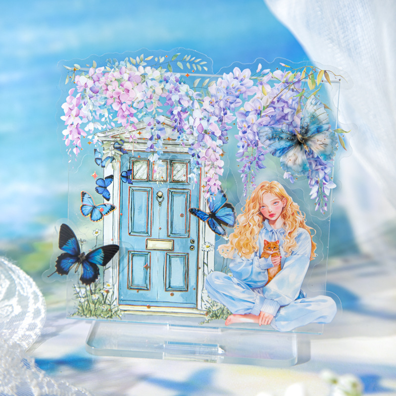 Butterfly Dance Window Landscaping Pet Die-Cut Stickers Hot Stamping Door and Window Handbook Collage Decorative Photo Frame Material Scene DIY Butterfly Dance Window Landscaping Pet Die-Cut Stickers Hot Stamping Door and Window Handbook Collage Decorative Photo Frame Material Scene DIY