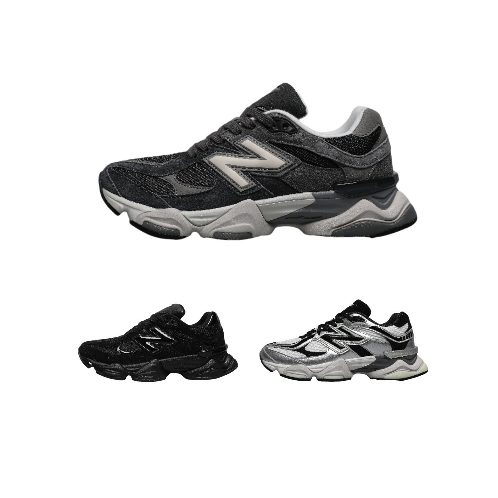 Pure original 9060 new model, small elephant design, dad shoes, unisex sneakers, breathable men's and women's casual shoes, durable running shoes