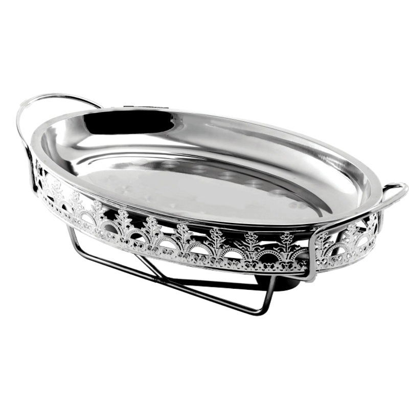 Stainless steel stainless steel egg-shaped fish stove thickened solid alcohol stove fish oven multi-style open stove