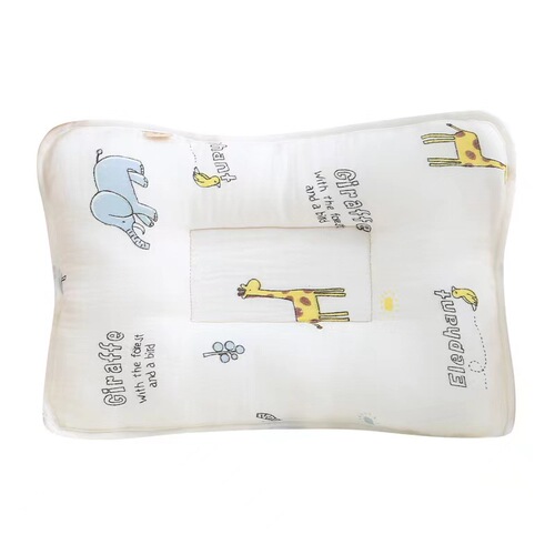 Factory Wholesale Newborn Shaping Pillow Washable Cotton Gauze Comfortable Anti-Tilting Baby Pillow Dropshipping