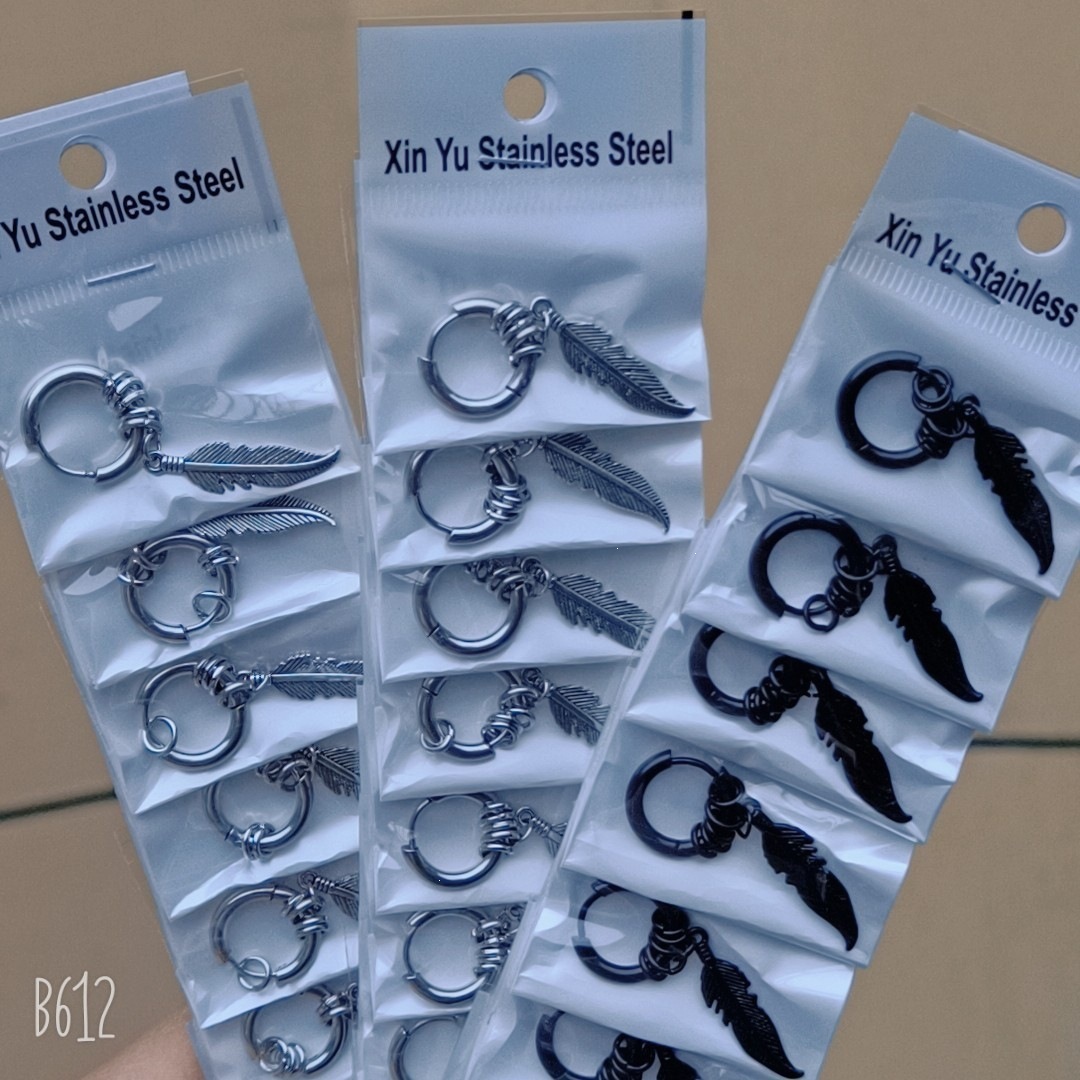 2.5 pendientes de acero de titanio gruesas y el mismo modelo crian orejas joyas de moda con pendientes de acero inoxidable con hilo redondo personalizado image 26