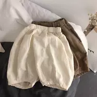 Детские брюки цветной фонарик хлопок и лен южная Корея