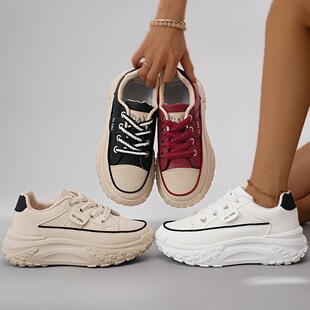 R 92981 Thick Sole Lace Up Sneakers ���ϵ���\��Ь