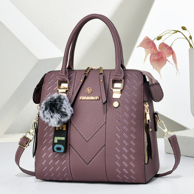Bolsa de hombro de peluche colgante ocio versátil bolso de transporte diario temperamento moda mochila bolsas transfronterizas